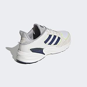adidas Men's 90s Valasion Sneakers, White, Numeric_7